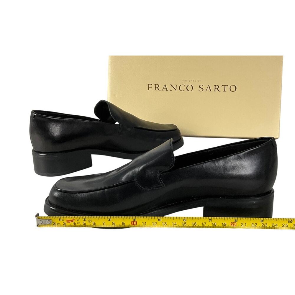 FRANCO SARTO Bocca Loafer Black Leather NEW NIB 6 Comfort Classic Prep Minimal - Picture 13 of 15